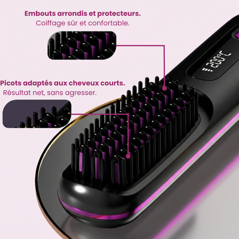 BEAULEVA - Brosse Volume Spéciale Cheveux Courts