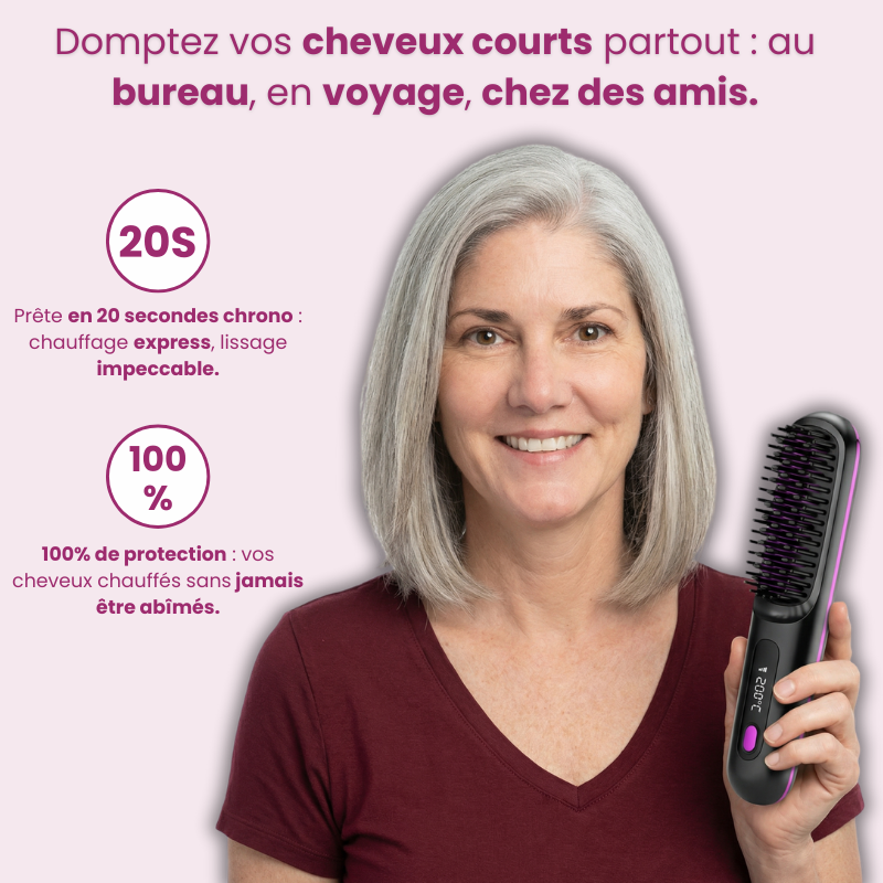 BEAULEVA - Brosse Volume Spéciale Cheveux Courts